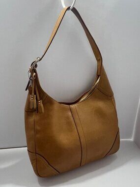 COACH HAMILTON HOBO LEATHER SHOULDER BAG #10280 CAMEL